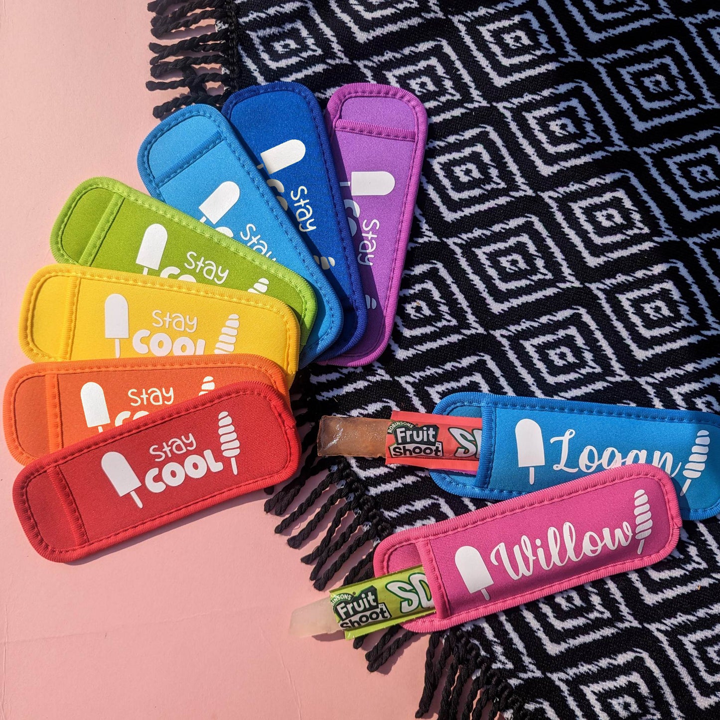 Personalised Ice Pop Holder / Ice Pole / Ice Lolly Holder | Ice Lolly Sleeve | Cold Sensory Issues | Summer Gift | Hot Weather | Ice Cream