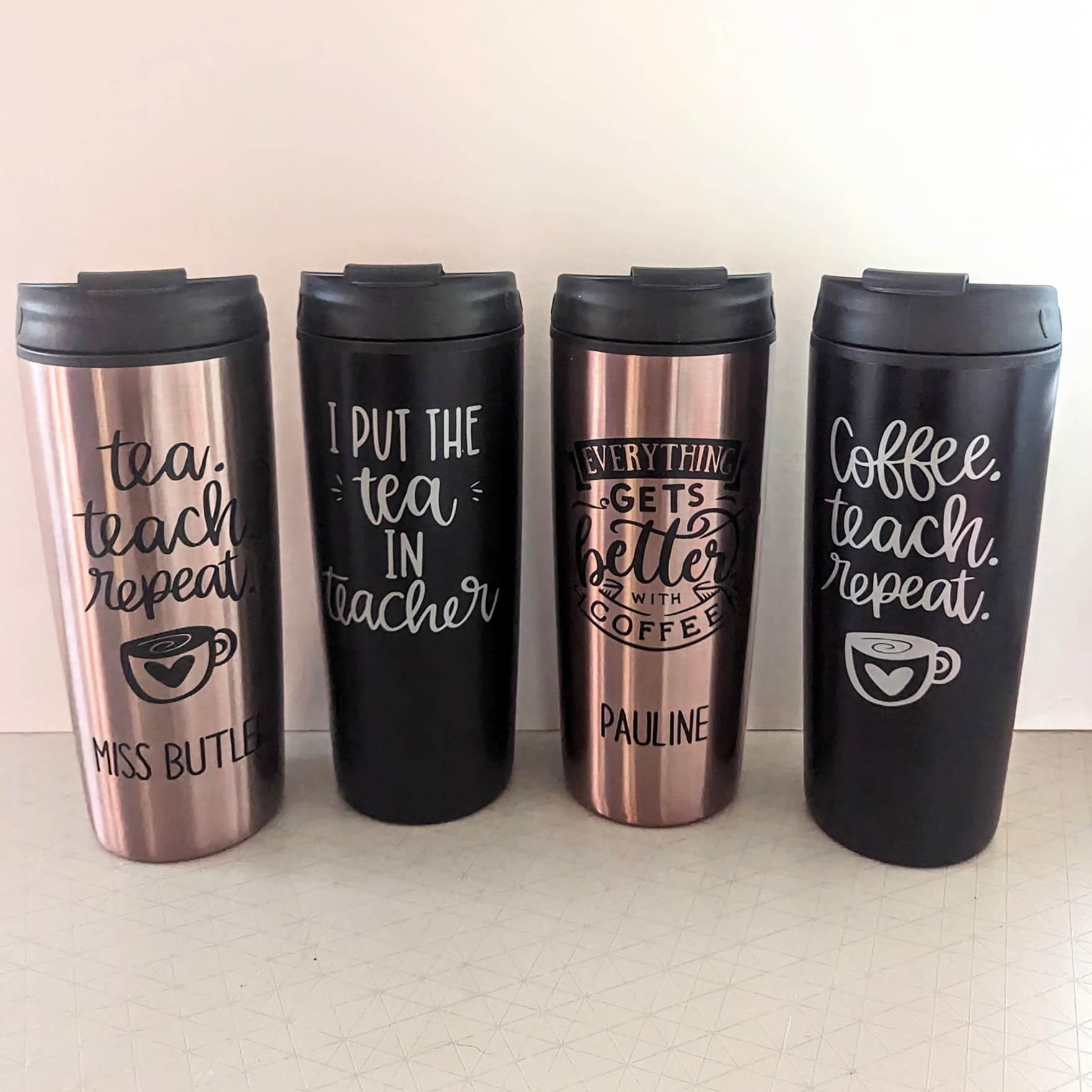 Personalised Thermos Teacher Gift End of Term Travel Coffee