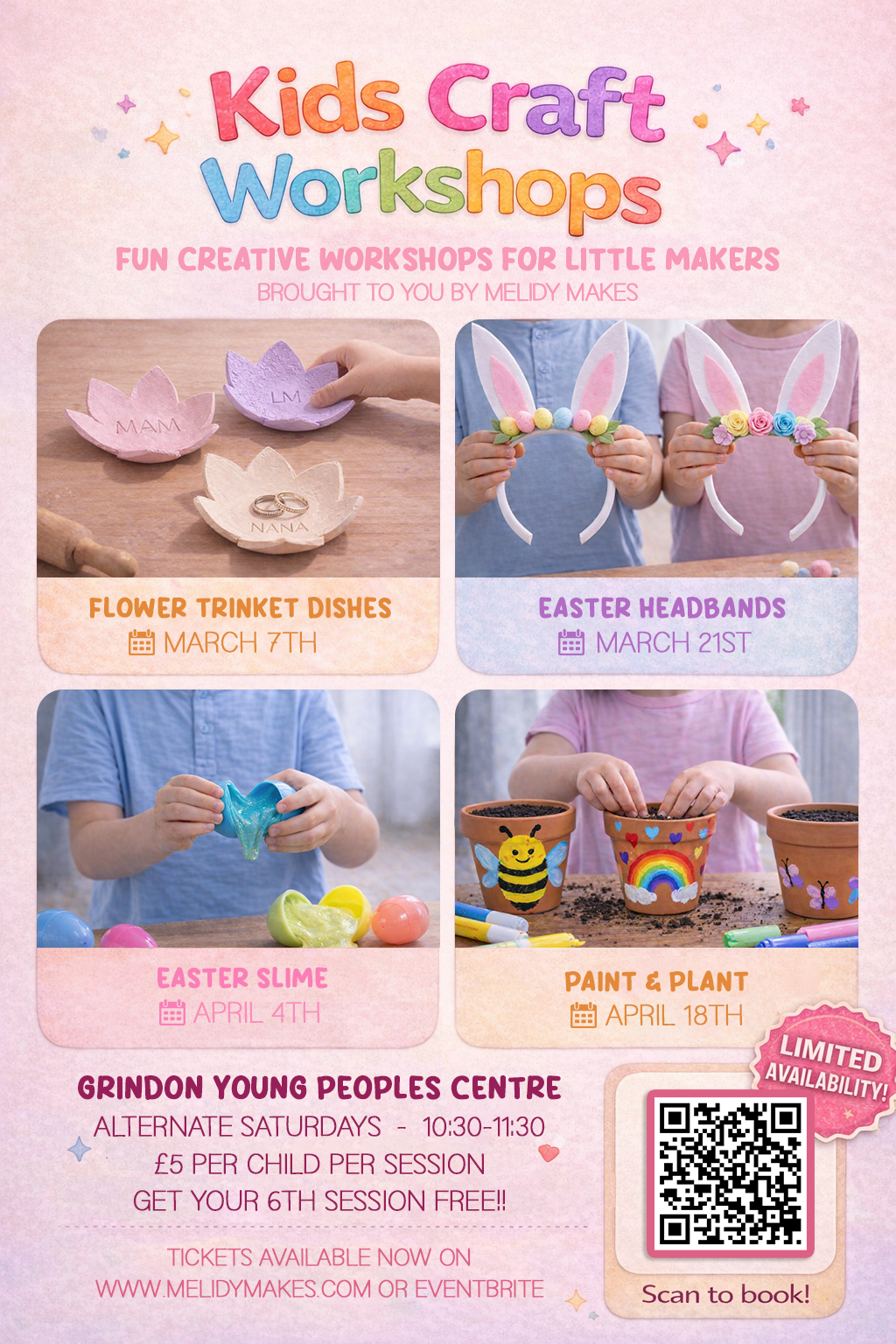 KIDS CRAFT WORKSHOP - TRINKET DISHES - MARCH 7TH