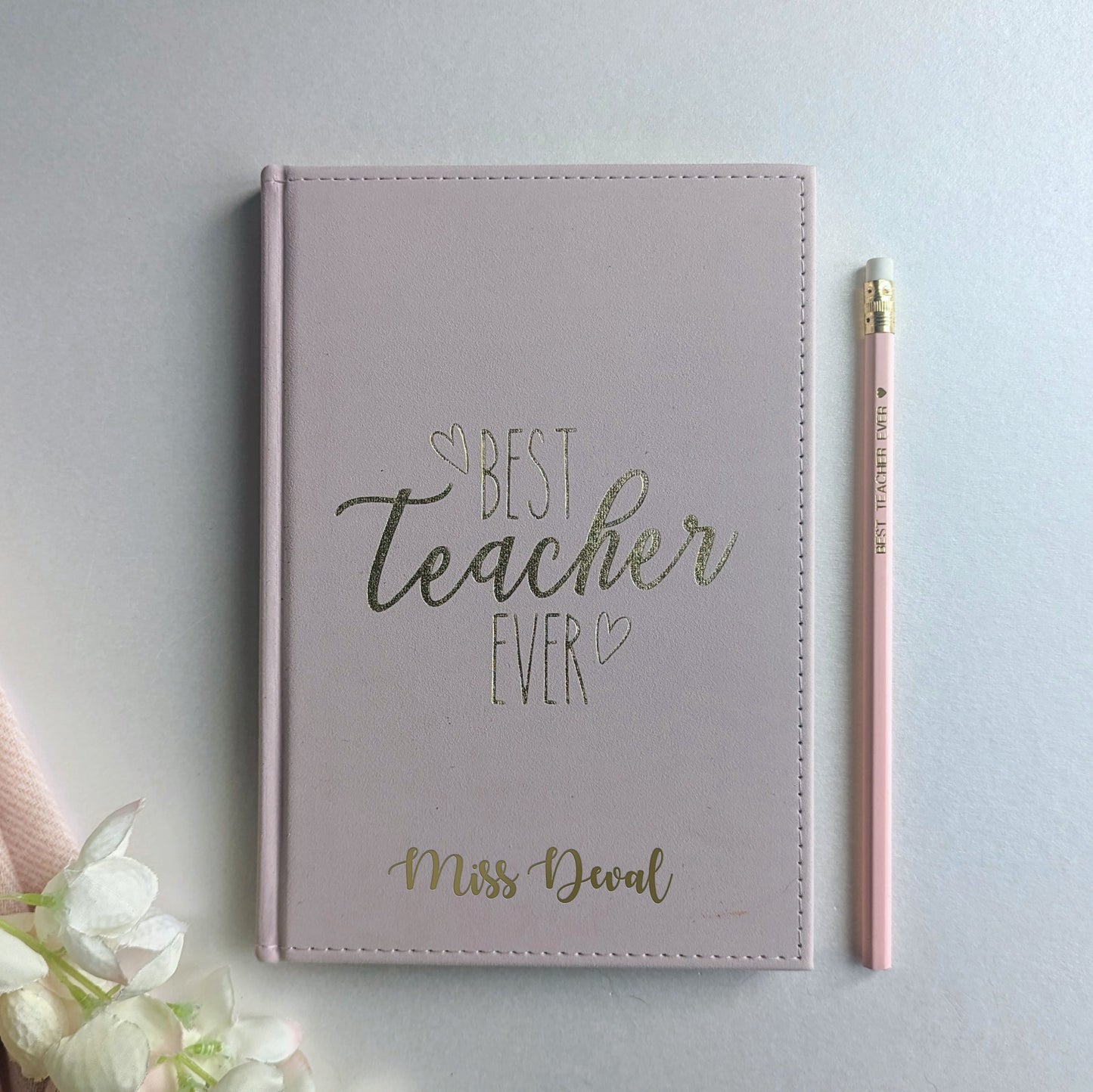 Personalised Notebook Teacher Gift | Thank You Gift for Teachers | Personal Class Gift | Best Teacher Ever | Note Pad | Teaching Assistant