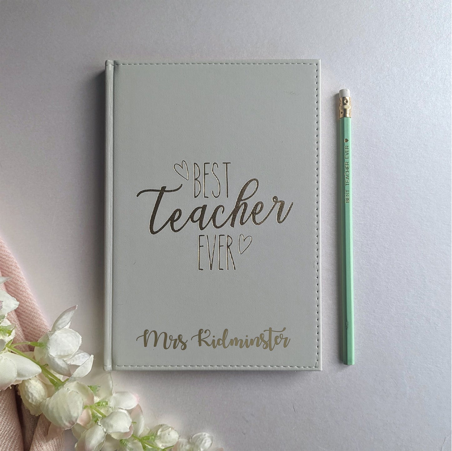 Personalised Notebook Teacher Gift | Thank You Gift for Teachers | Personal Class Gift | Best Teacher Ever | Note Pad | Teaching Assistant