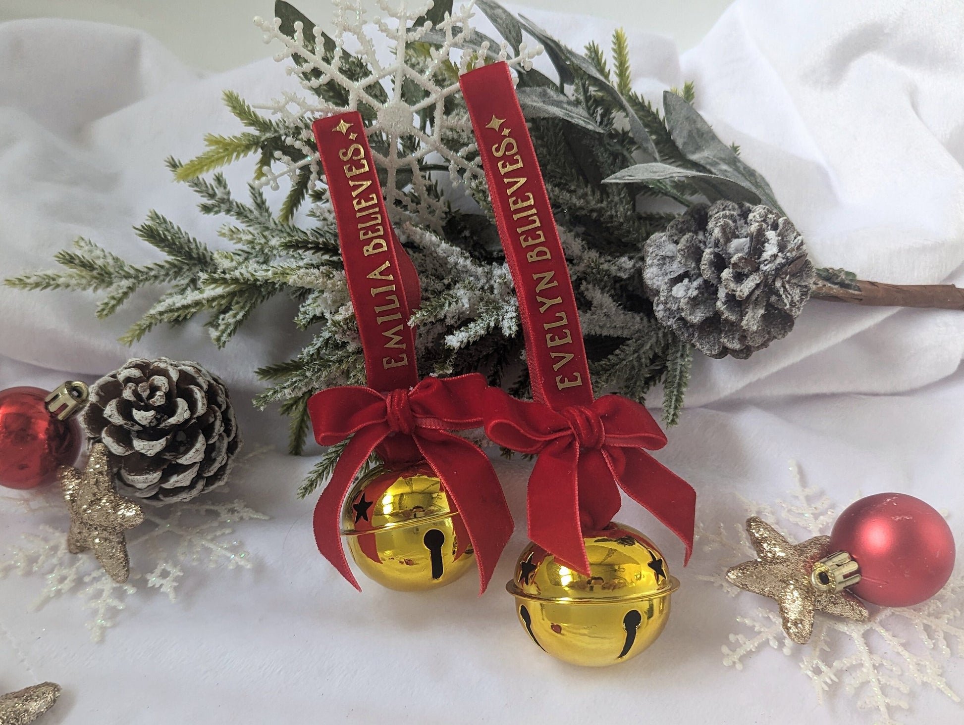 Personalised Polar Express Ticket and Believe Bell | Chistmas Trian | Kids Christmas Decoration | Personalised Tree Decoration, Jingle Bell