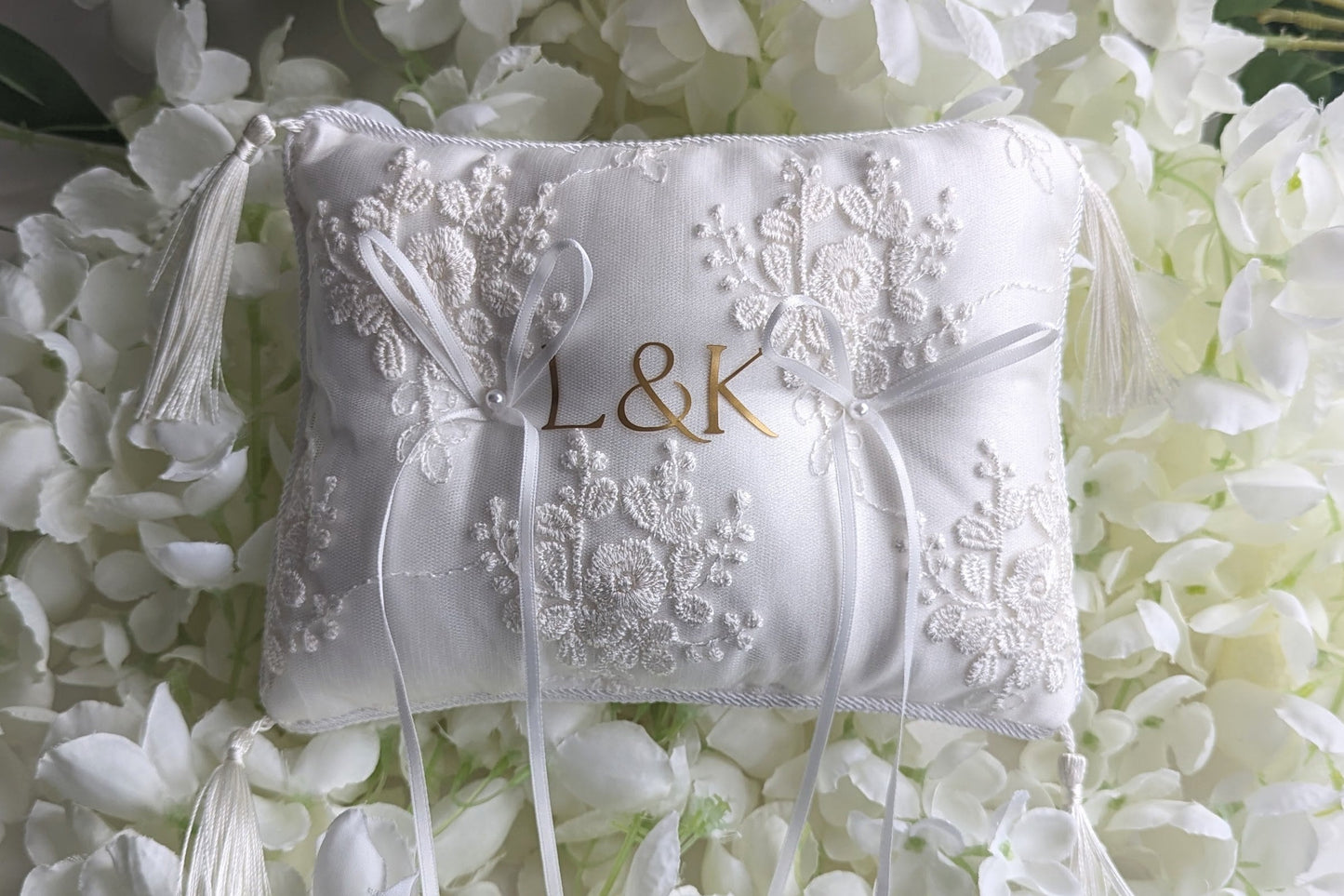 Personalised Wedding Ring Cushion | Flower Girl / Page Boy Ring Bearer | Sentimental Wedding Gift | Bride and Groom Wedding Ideas