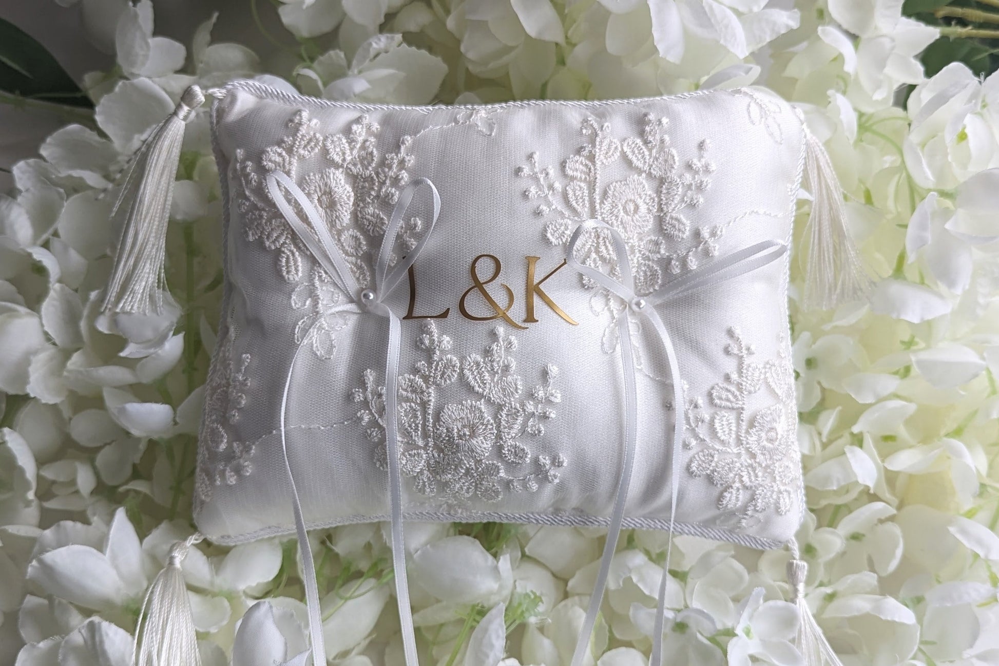 Personalised Wedding Ring Cushion | Flower Girl / Page Boy Ring Bearer | Sentimental Wedding Gift | Bride and Groom Wedding Ideas