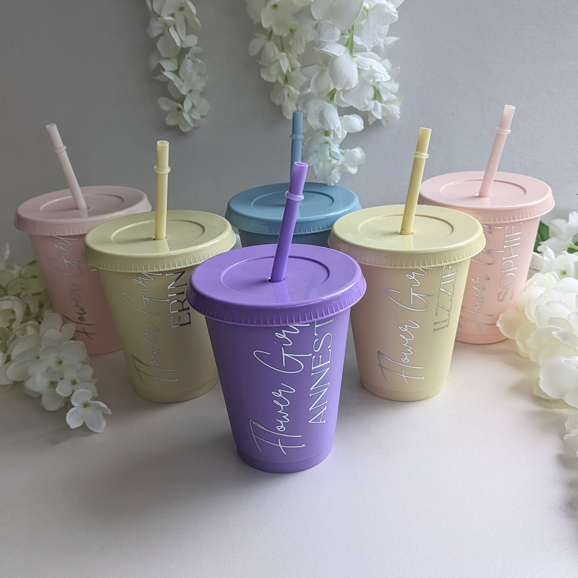 Wedding Bridal Party Cups | Bride and Bridesmaid Gifts Favours | Getting Ready Gifts | Bridesmaid Proposal Box | Cold Cups | Hen Night Gift