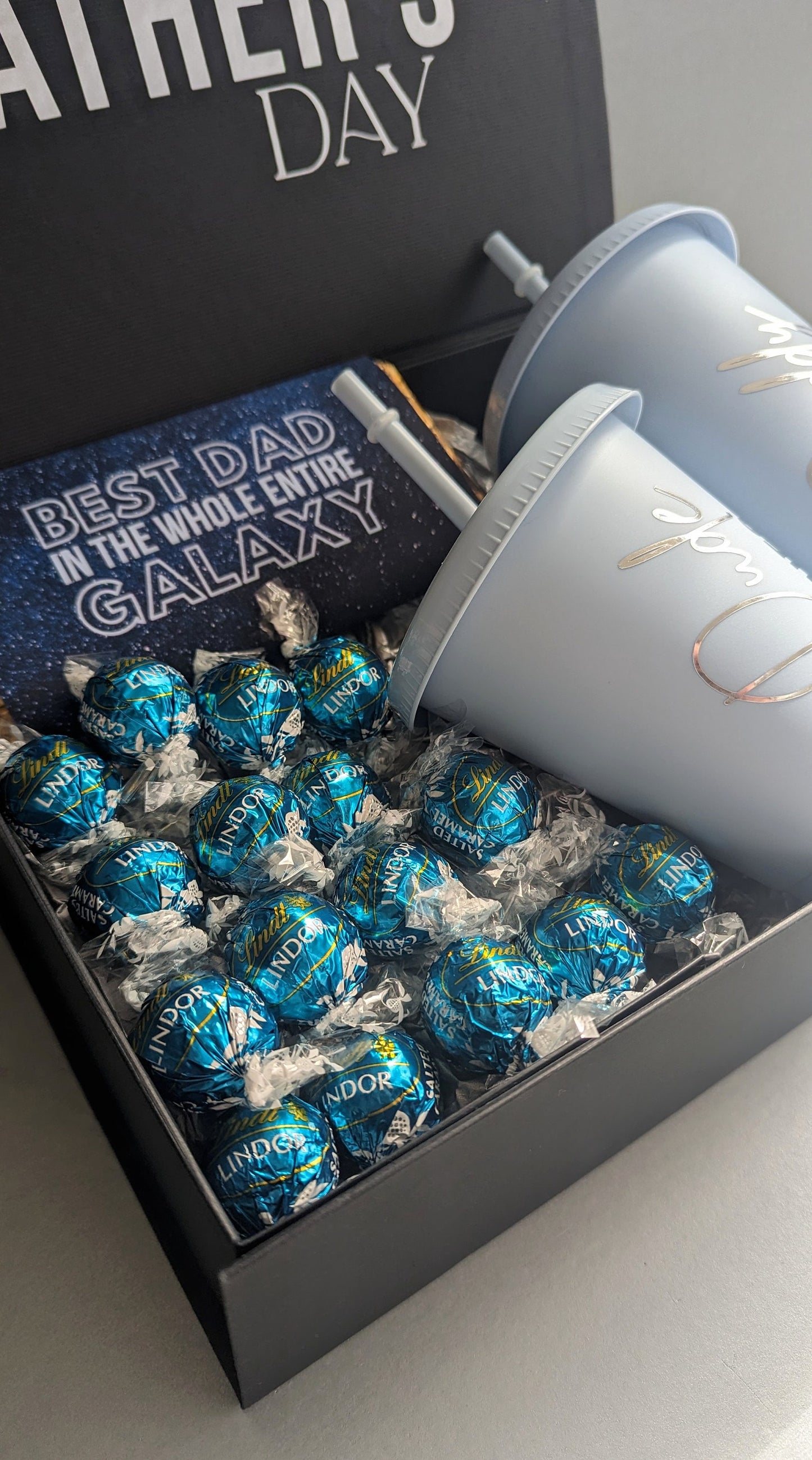 Personalised Mini Me Gift Box | Daddy and Mini Cold Cup Set | Dad Hamper Present | Dad and Little Dude | Christmas Gift Box