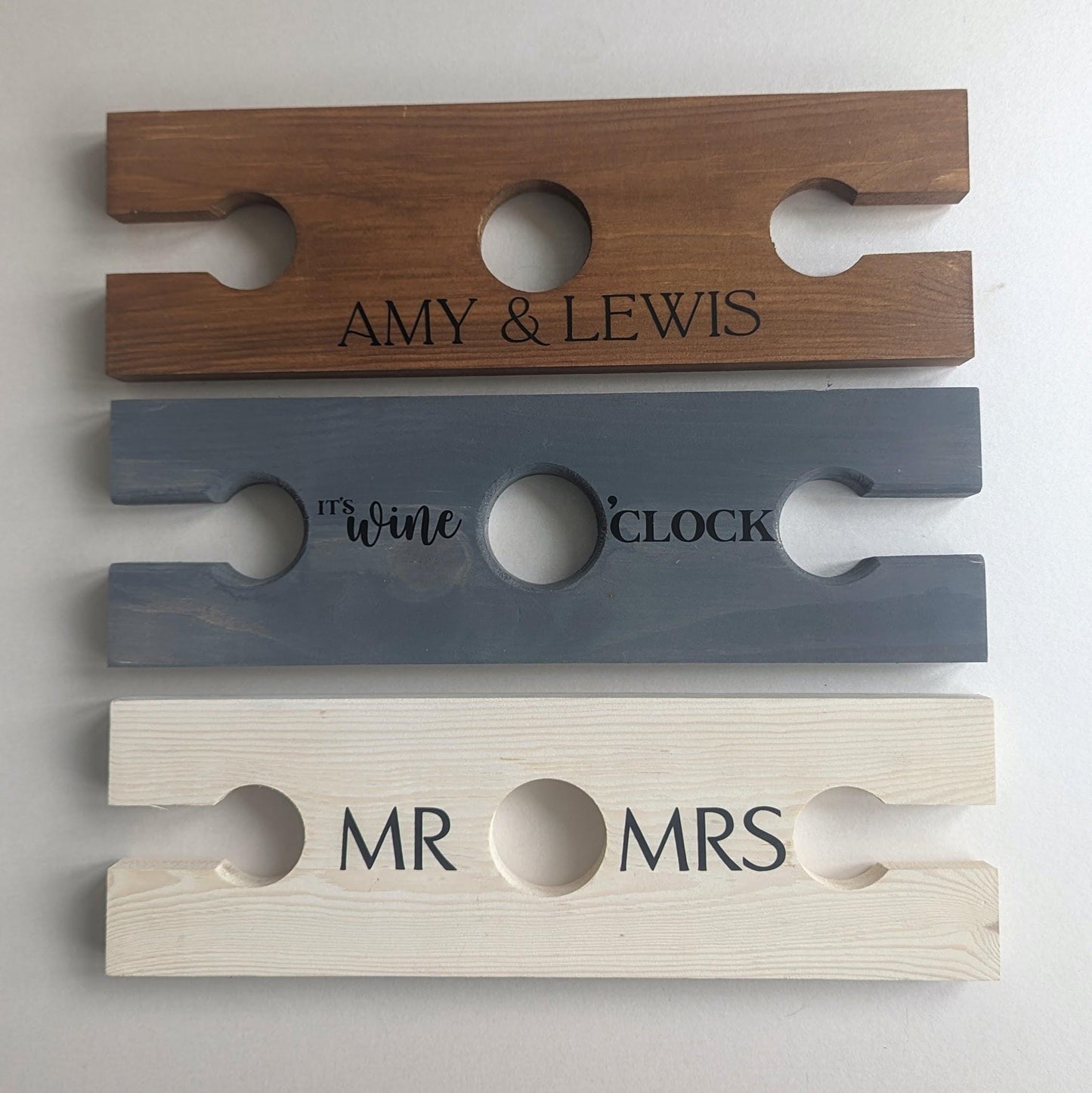 Personalised Wooden Wine Butler | Wine Holder | Personalised Wine Gift | 5 year Wedding Anniversary| Wood Anniversary | Married Couple Gift