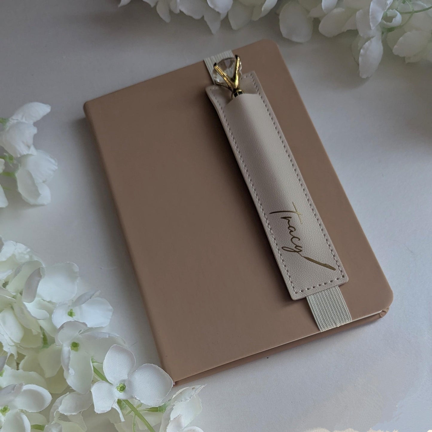 Personalised Pen Sleeve Faux Leather Pen Holder Stylus Holder Stationery Lover Adult Stocking Stuffer Gift Office Secret Santa