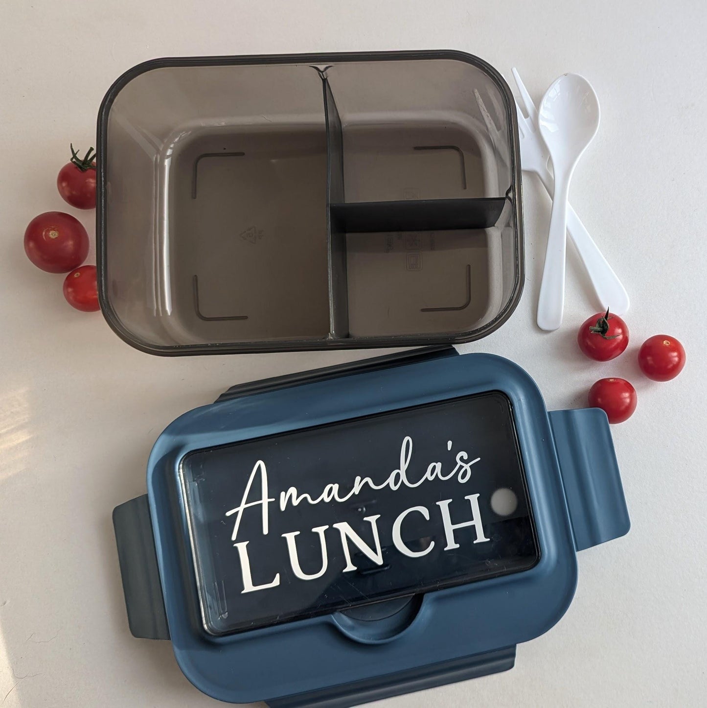 Personalised Lunch Boxes | Reusable Travel Cutlery Set | Work / School Lunch Box | Bento Box with Cutlery | Christmas Gift | Secret Santa