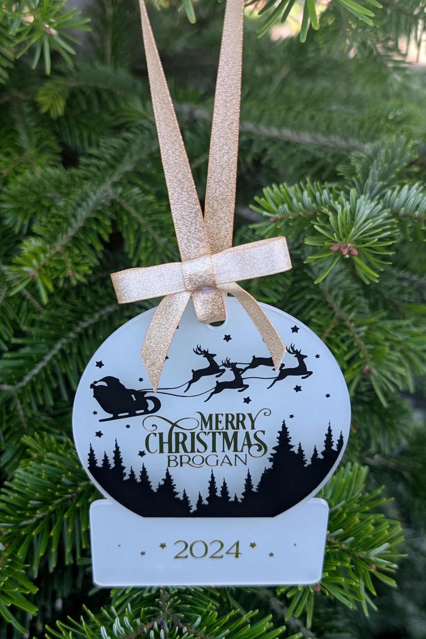 Personalised Christmas Money Tree Decoration | Cash Gift Bauble | Personalized Xmas Bauble | Gifting Money | Personalized Christmas Ornament