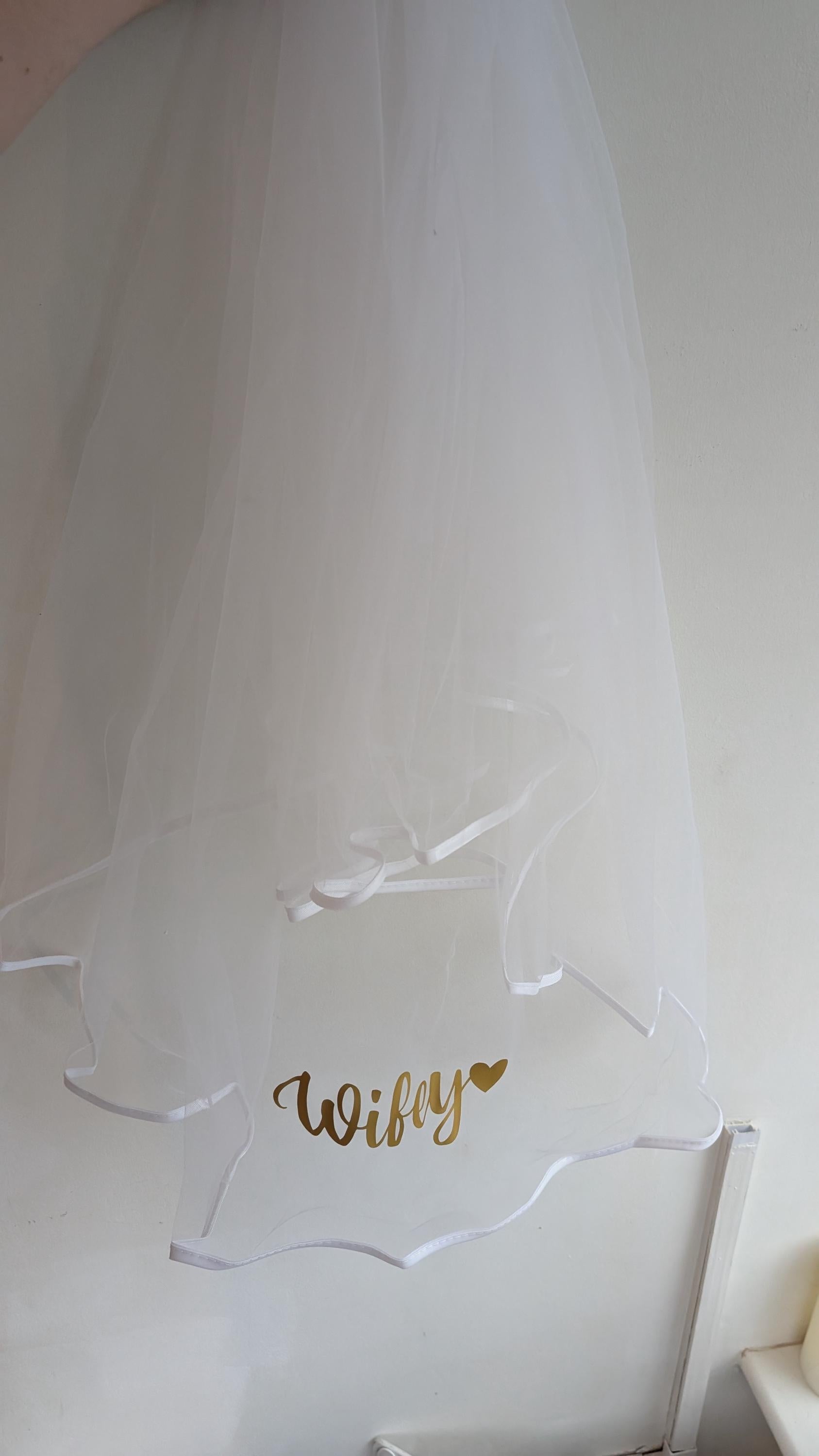 Personalised Hen Party Veil | Bride Bridesmaid Bridal Party | Wedding Party | Any Colour Any Wording | Custom Veil | Bride to Be