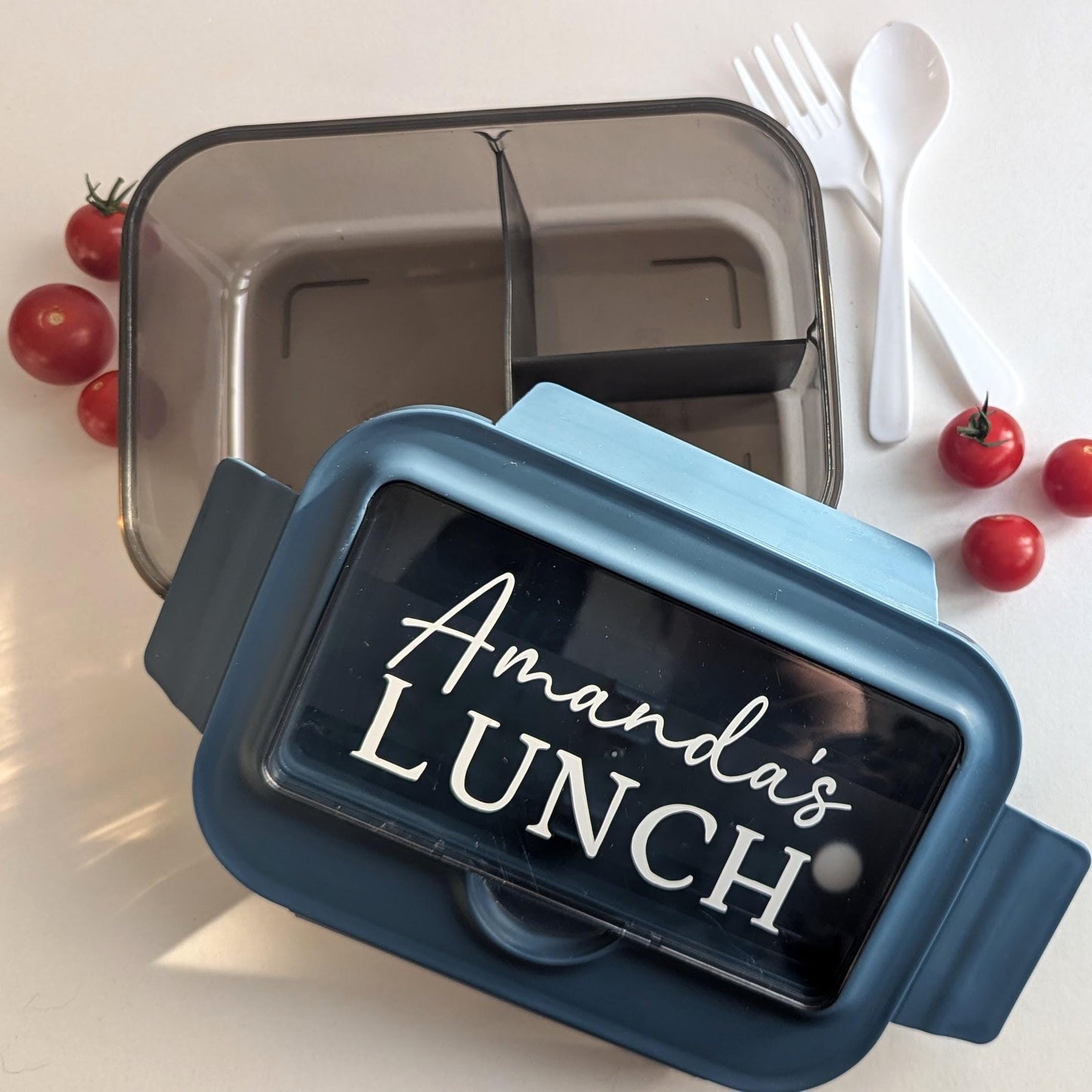 Personalised Lunch Boxes | Reusable Travel Cutlery Set | Work / School Lunch Box | Bento Box with Cutlery | Christmas Gift | Secret Santa