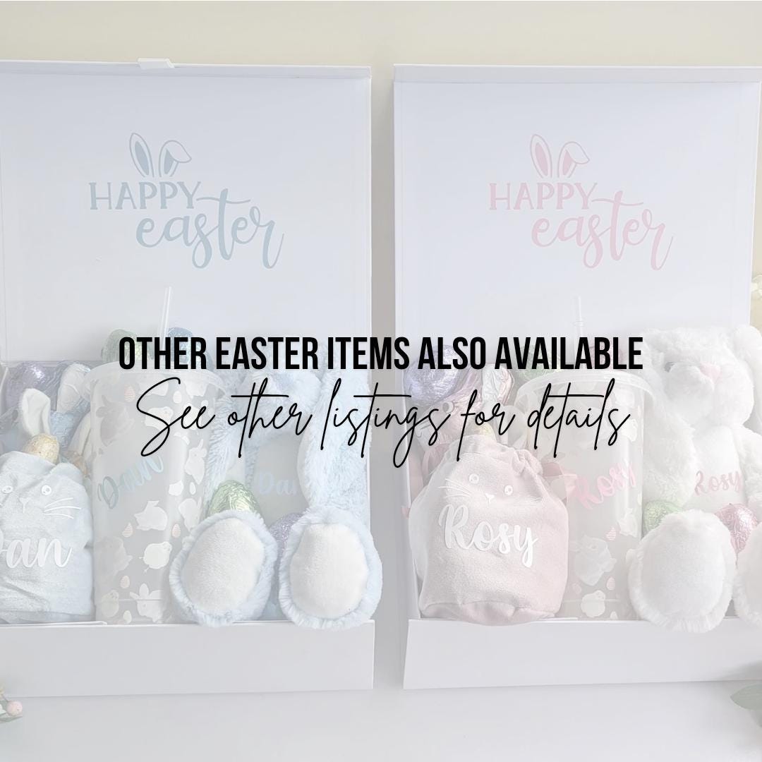 Personalised Bunny Treat Jar | Easter Treats | Food Storage Jar | Family Easter Gift Idea | Rabbit Glass Jar, Bamboo Lid | Sweet Jar