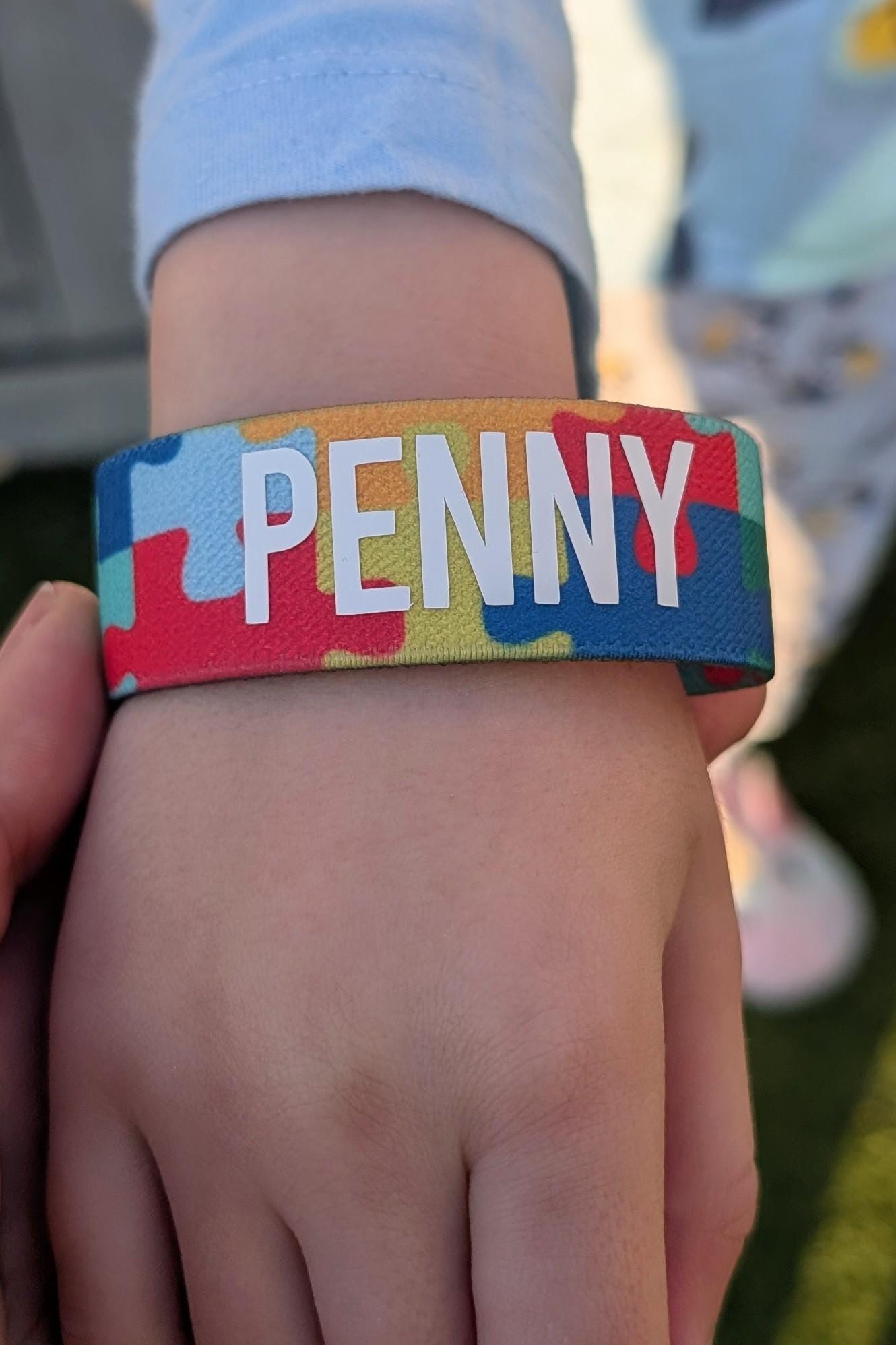 Personalised Autism Wristband| Jigsaw Puzzle | Teacher / Work Band | Autism Mum Dad | SEN School | SEN Child | Autism Awareness
