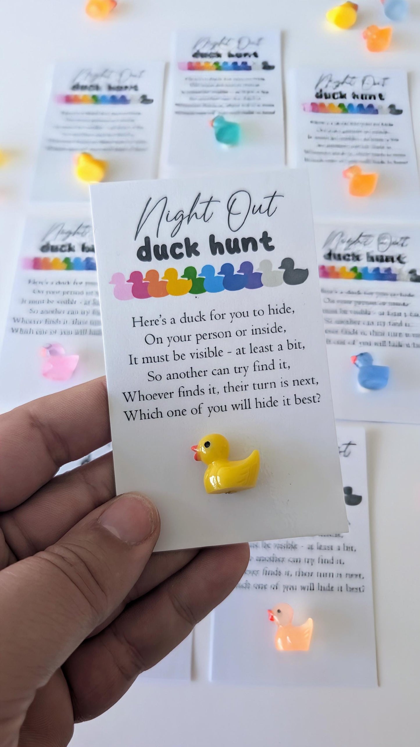 Party Game / Night Out Duck Hunt | Find the Duck | Hen / Stag Party Games | Birthday Party Gift | 18th Birthday 21st Birthday Game