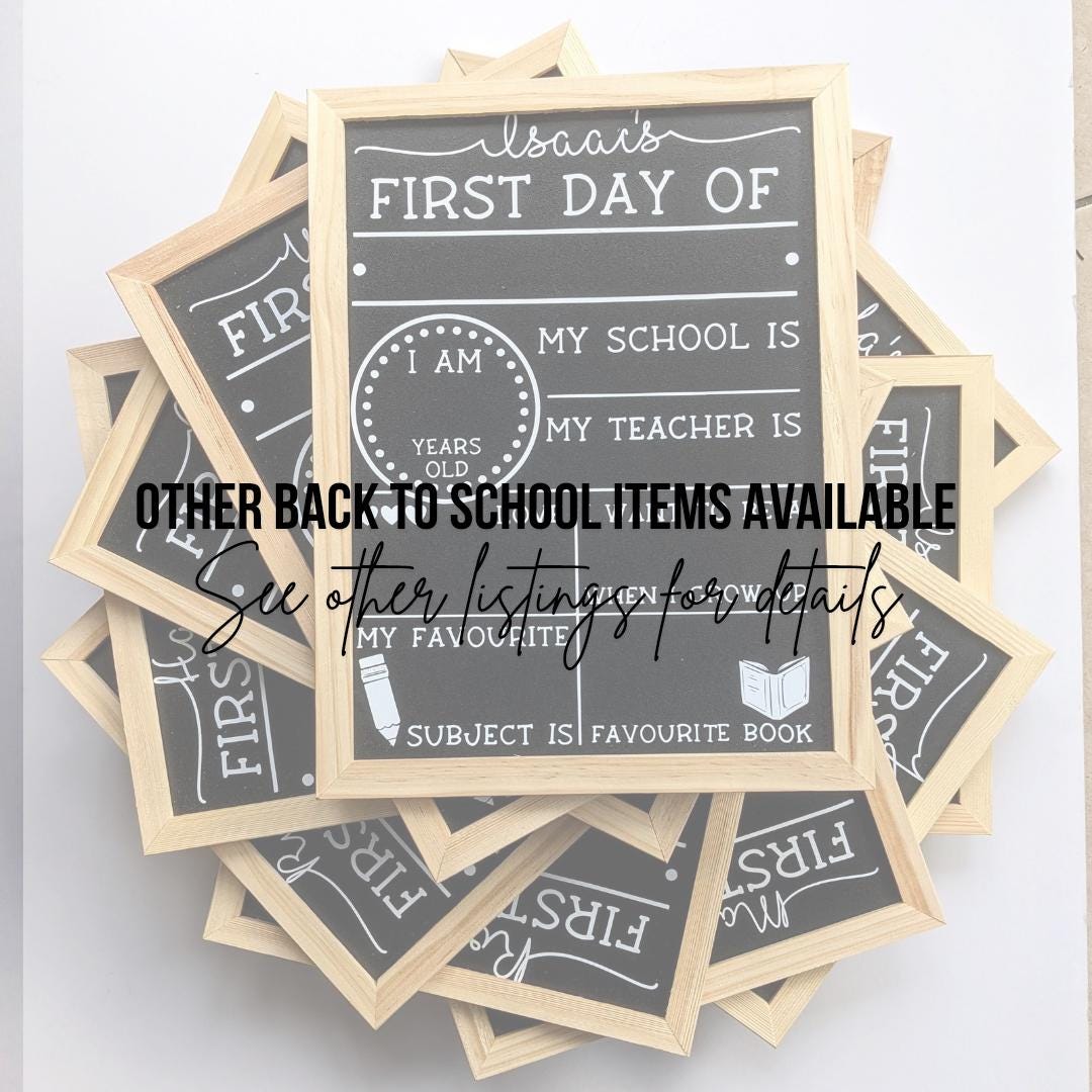 Personalised School Uniform Hangers | First Day of School Nursery | Dress Up | Kids Personalised Hanger | Childs Uniform Coat Hanger