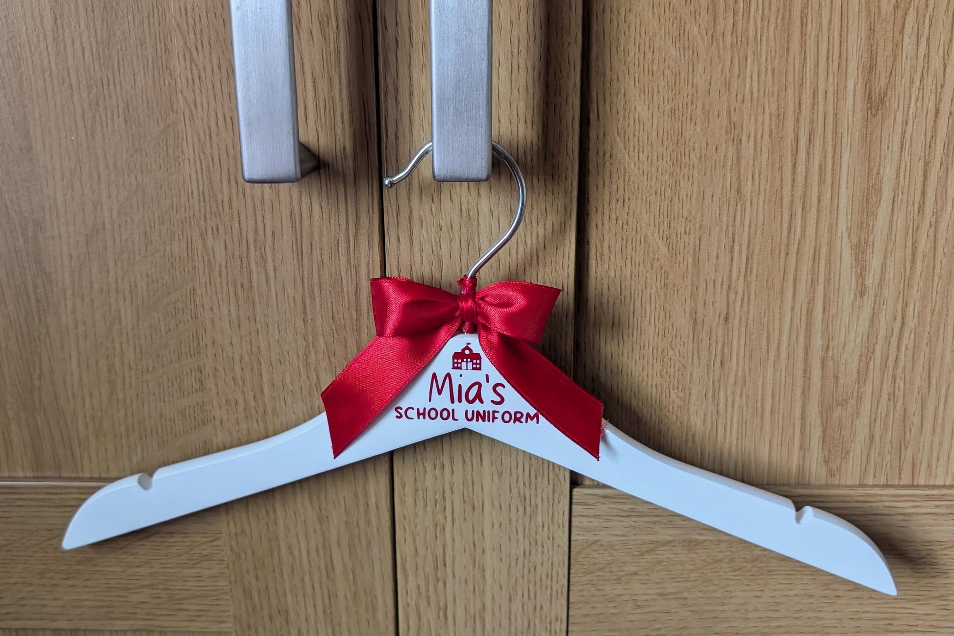 Personalised School Uniform Hangers | First Day of School Nursery | Dress Up | Kids Personalised Hanger | Childs Uniform Coat Hanger