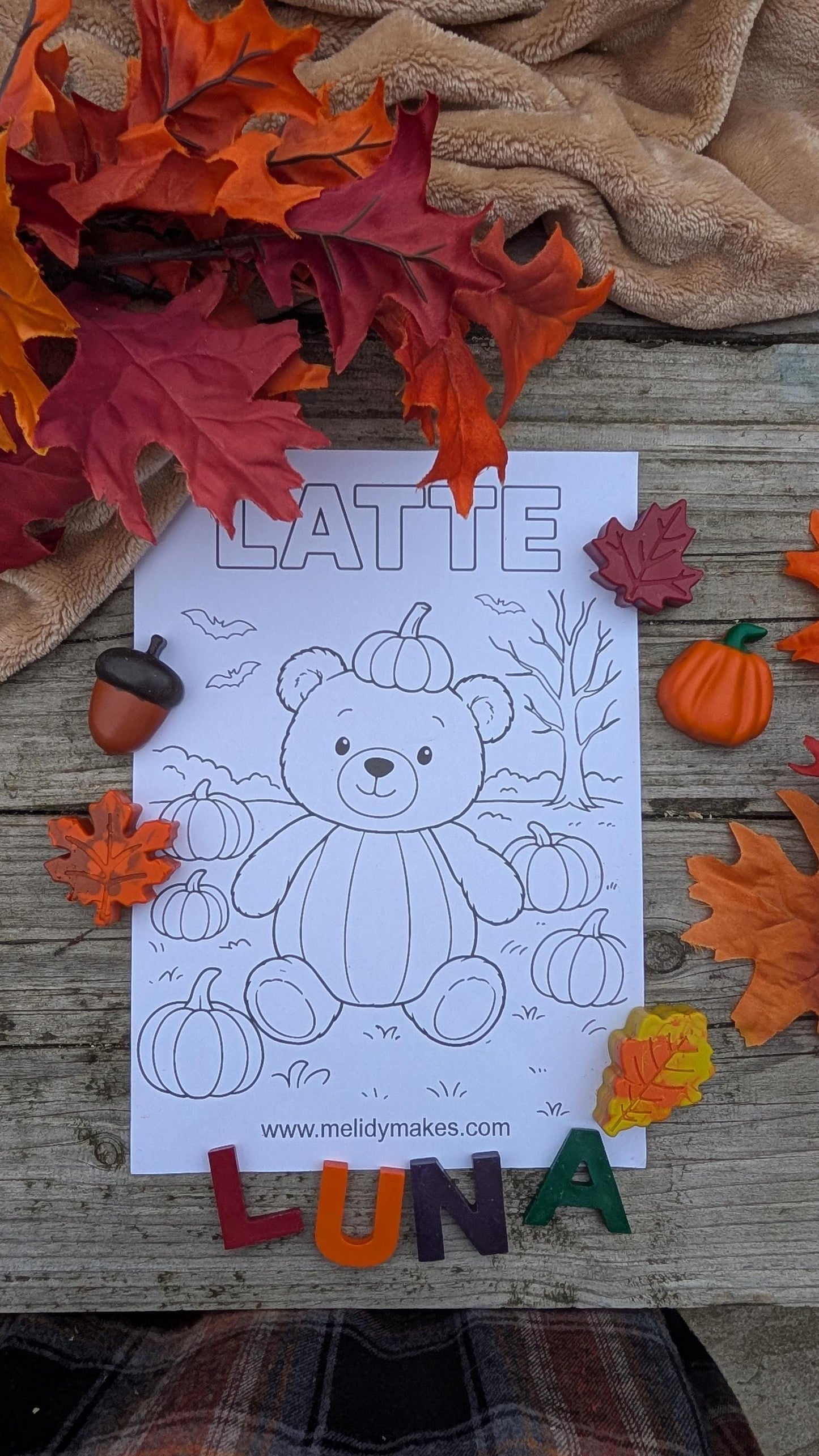 Personalised Autumn Crayons | Boo Basket Filler | Infant Gift | Child Gift | Colouring Lover | Boy Gift | Girl Gift | Arts and Crafts