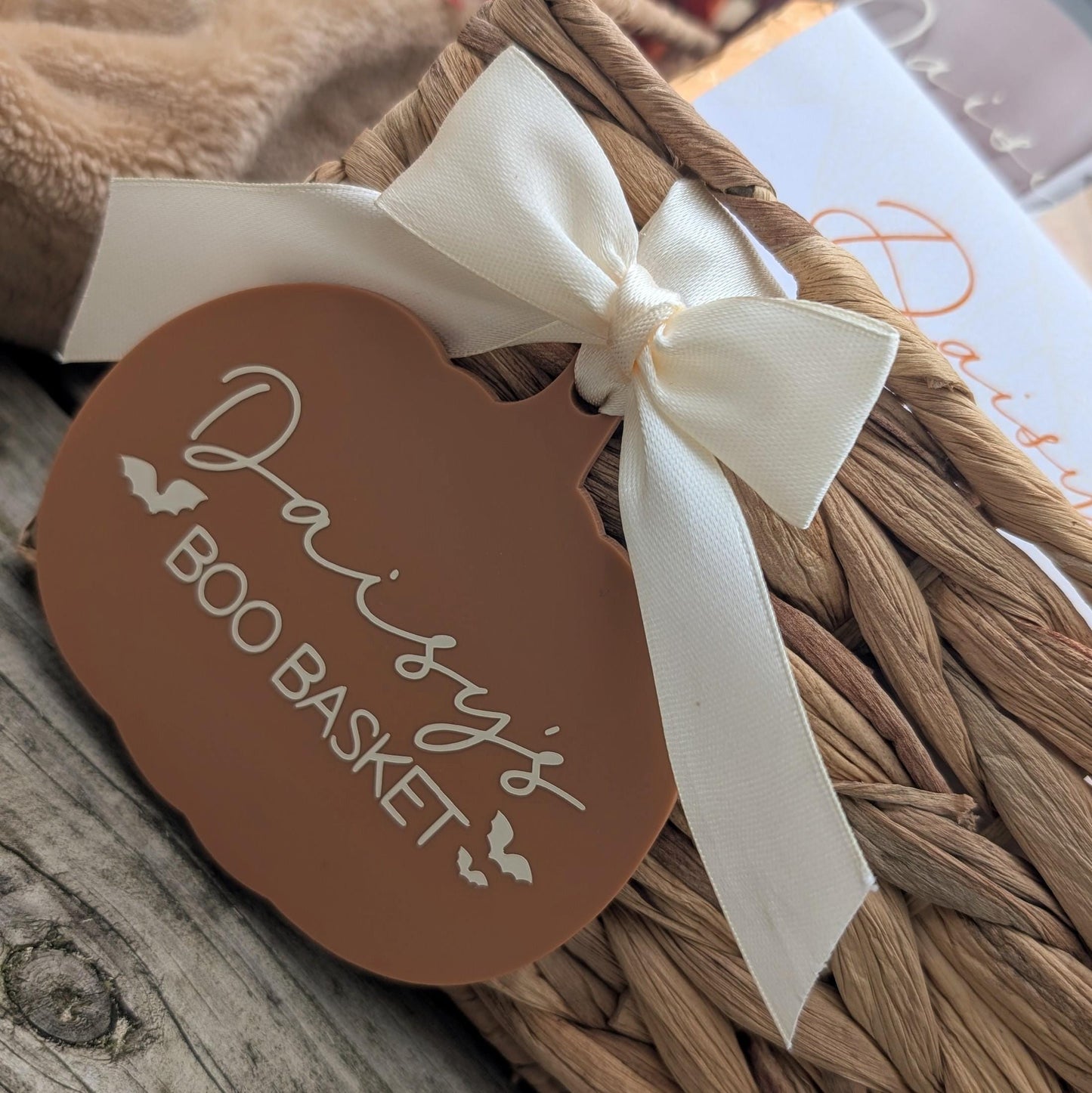 Personalised Boo Basket | Autumn Bundle | Halloween Gift | Autumn / Fall Gifts | Pumpkin Bear Hamper | Cute Autumn Basket