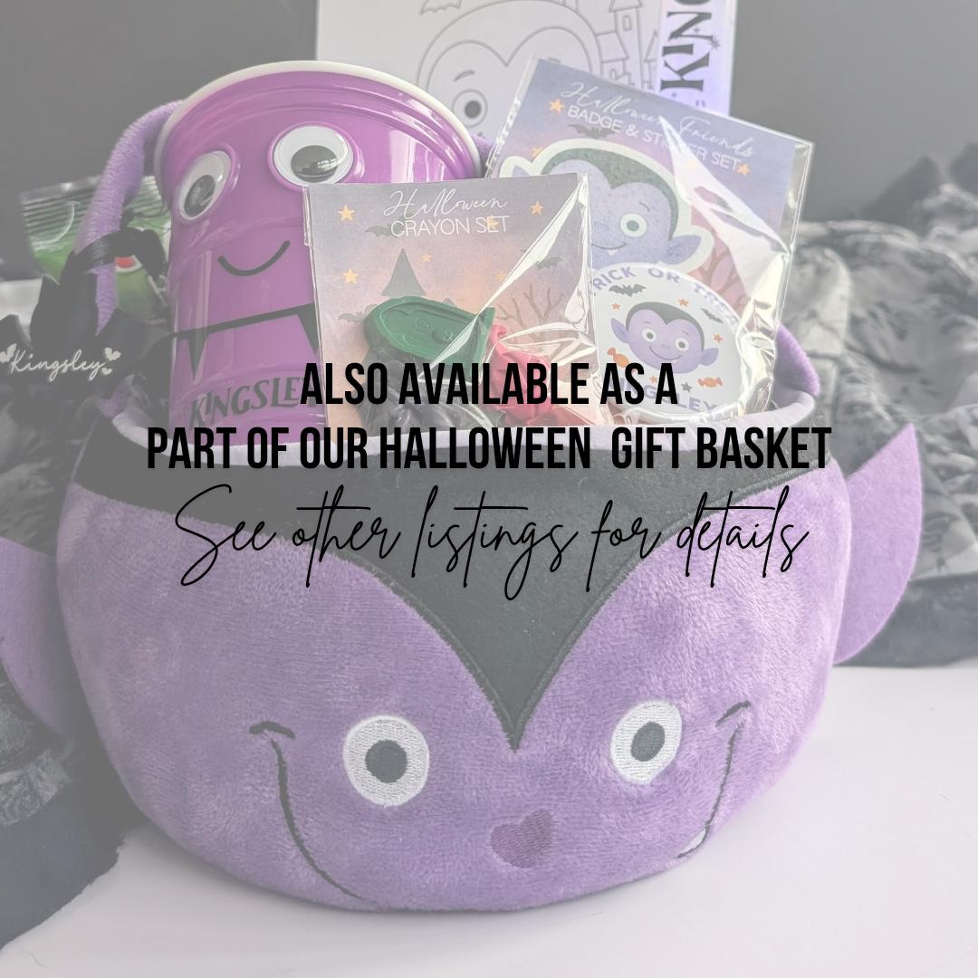 Personalised Kids Light Up Wand | Boo Basket Filler | Halloween Gift | Trick or Treat Gift | Pumpkin Frankenstein Vampire | Children's Wand