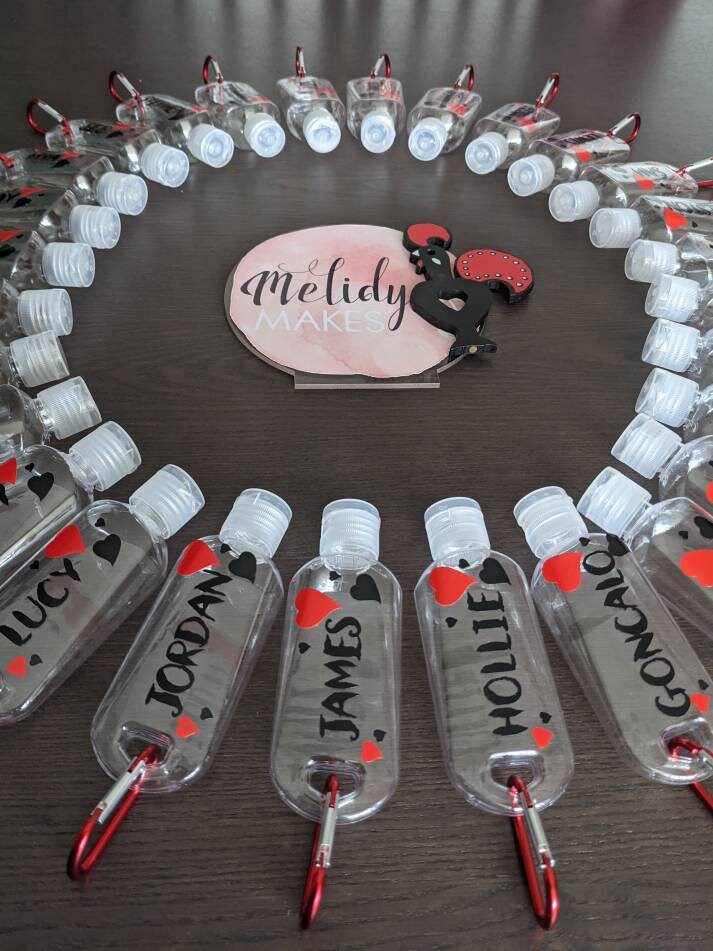 Personalised Hand Sanitiser Bottle | Custom Bottle with Carabiner Clip | Any Words Any Colour | Hand Cream Bottle | Stay Safe | Corona Virus