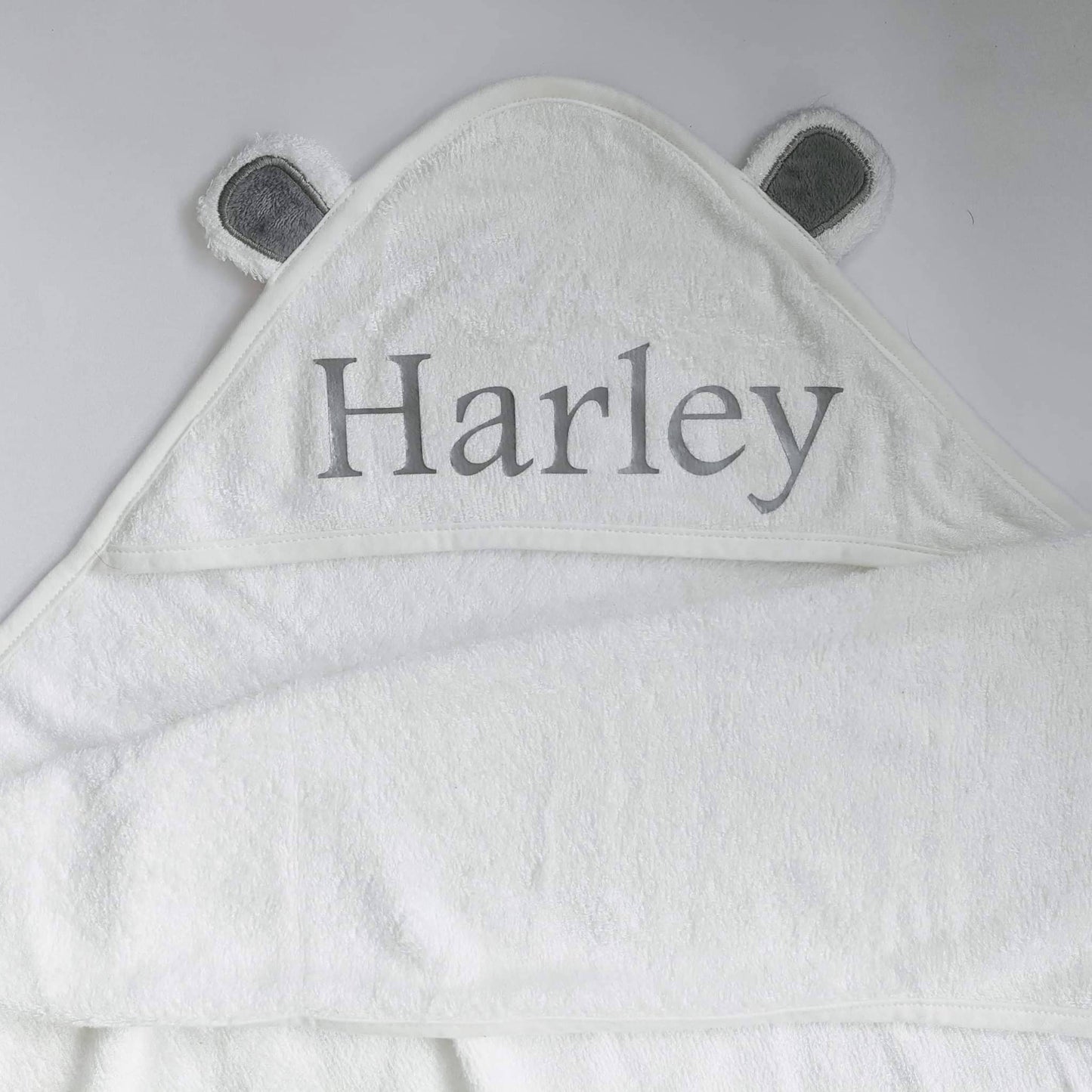 Personalised Baby Hooded Towel with Bear Ears | Newborn Gift | Baby Shower Idea | Gender Reveal | New Baby Girl | New Baby Boy | Nursery