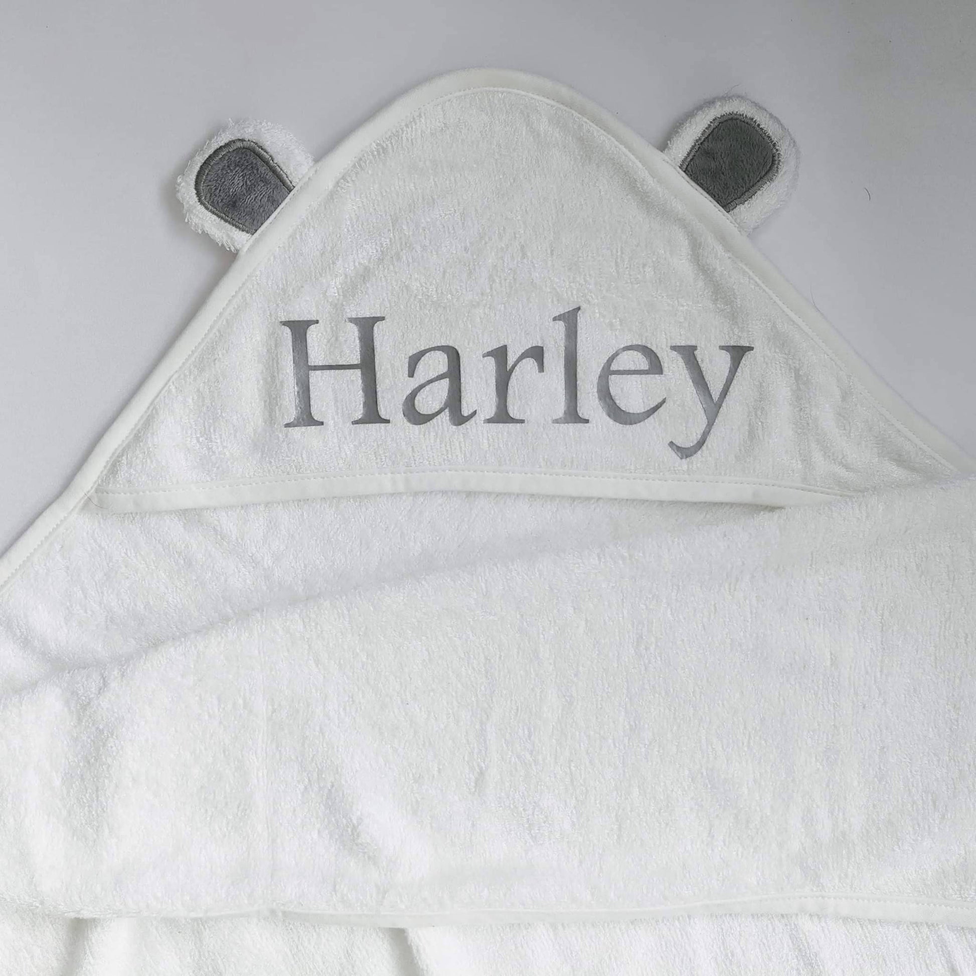 Personalised Baby Hooded Towel with Bear Ears | Newborn Gift | Baby Shower Idea | Gender Reveal | New Baby Girl | New Baby Boy | Nursery