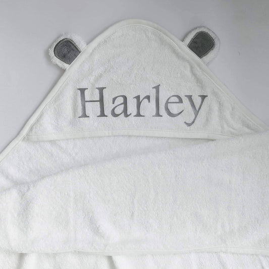 Personalised Baby Hooded Towel with Bear Ears | Newborn Gift | Baby Shower Idea | Gender Reveal | New Baby Girl | New Baby Boy | Nursery
