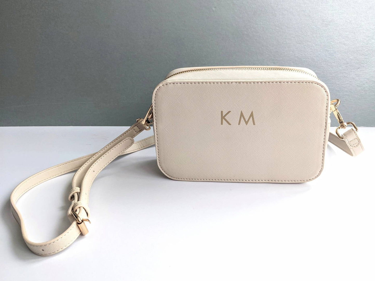 Personalised Crossbody Bag | Luxe Line | PU Leather Monogrammed Hand Bag | Luxury Travel Accessories | Luggage | Bridal Bag | Travel Gift