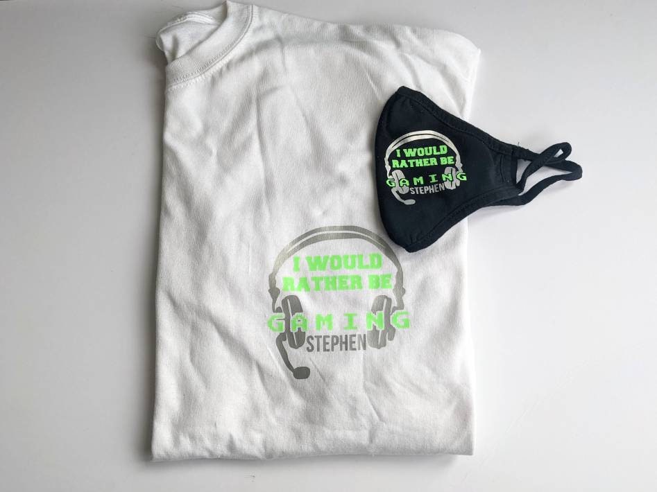 Personalised Gaming Glow In the Dark T-shirt | Gamer Gift | Video Game Lover | Son Brother Husband Gift | Xbox PlayStation Lover