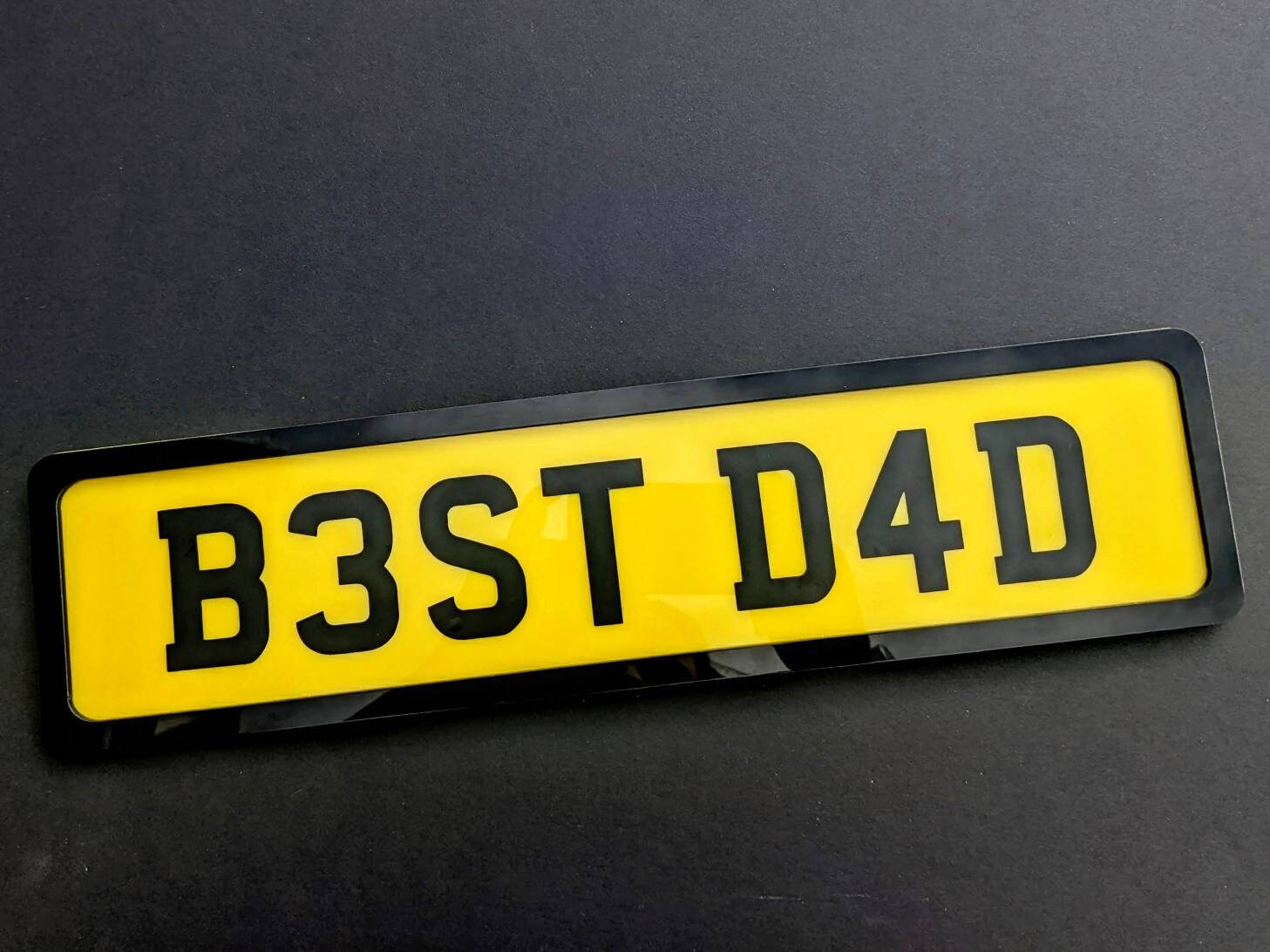 Personalised Car Number Plate Sign | Custom License Plate | Any Wording & Colour | New Driver | Car Lover | Dad Brother Husband Novelty Gift