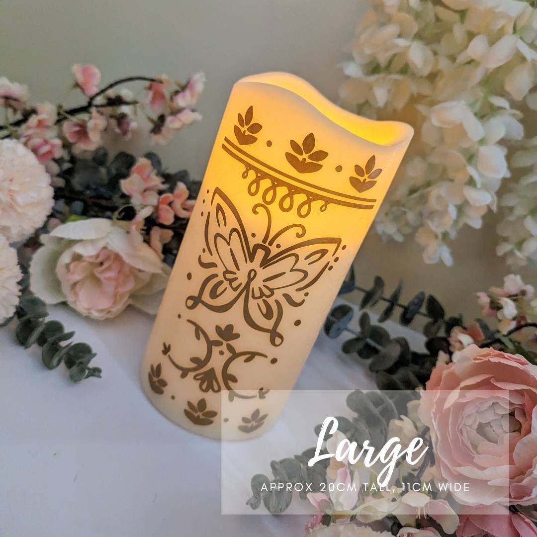Enchanted Candle | Encanto Inspired Electric Candle | Flameless Flicker Candle | Disney Inspired | Bedside Lamp | Wedding | Encanto Party