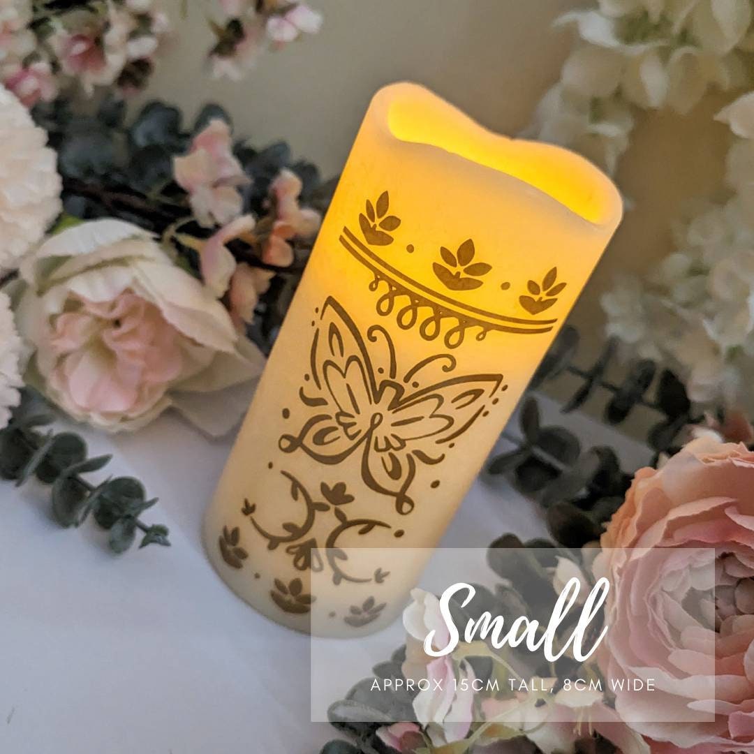 Enchanted Candle | Encanto Inspired Electric Candle | Flameless Flicker Candle | Disney Inspired | Bedside Lamp | Wedding | Encanto Party