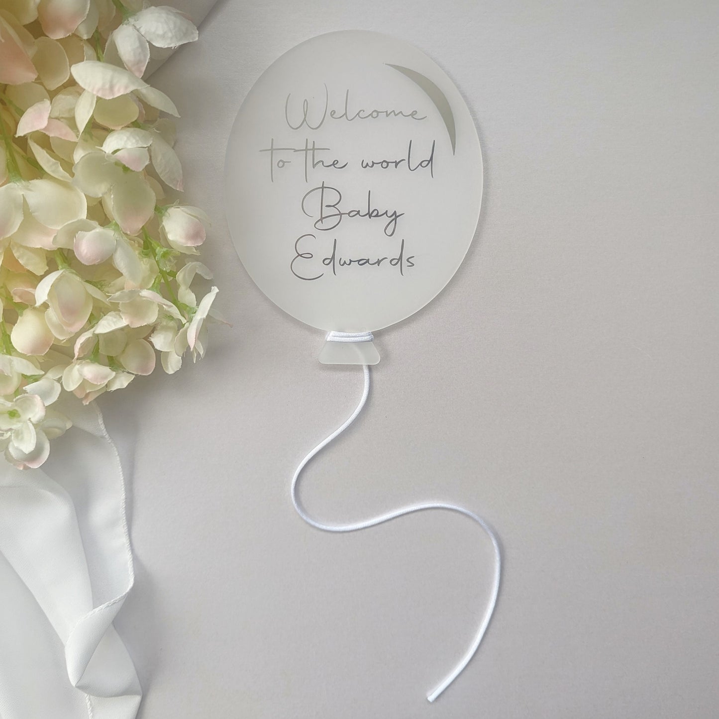 Personalised Baby Announcement Balloons | Newborn Photography Photo Prop | New Mum / New Baby Gift | Birthday Shoot | First Year Photos