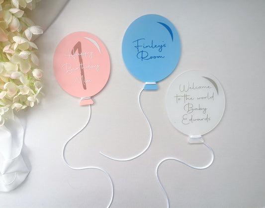 Personalised Baby Announcement Balloons | Newborn Photography Photo Prop | New Mum / New Baby Gift | Birthday Shoot | First Year Photos