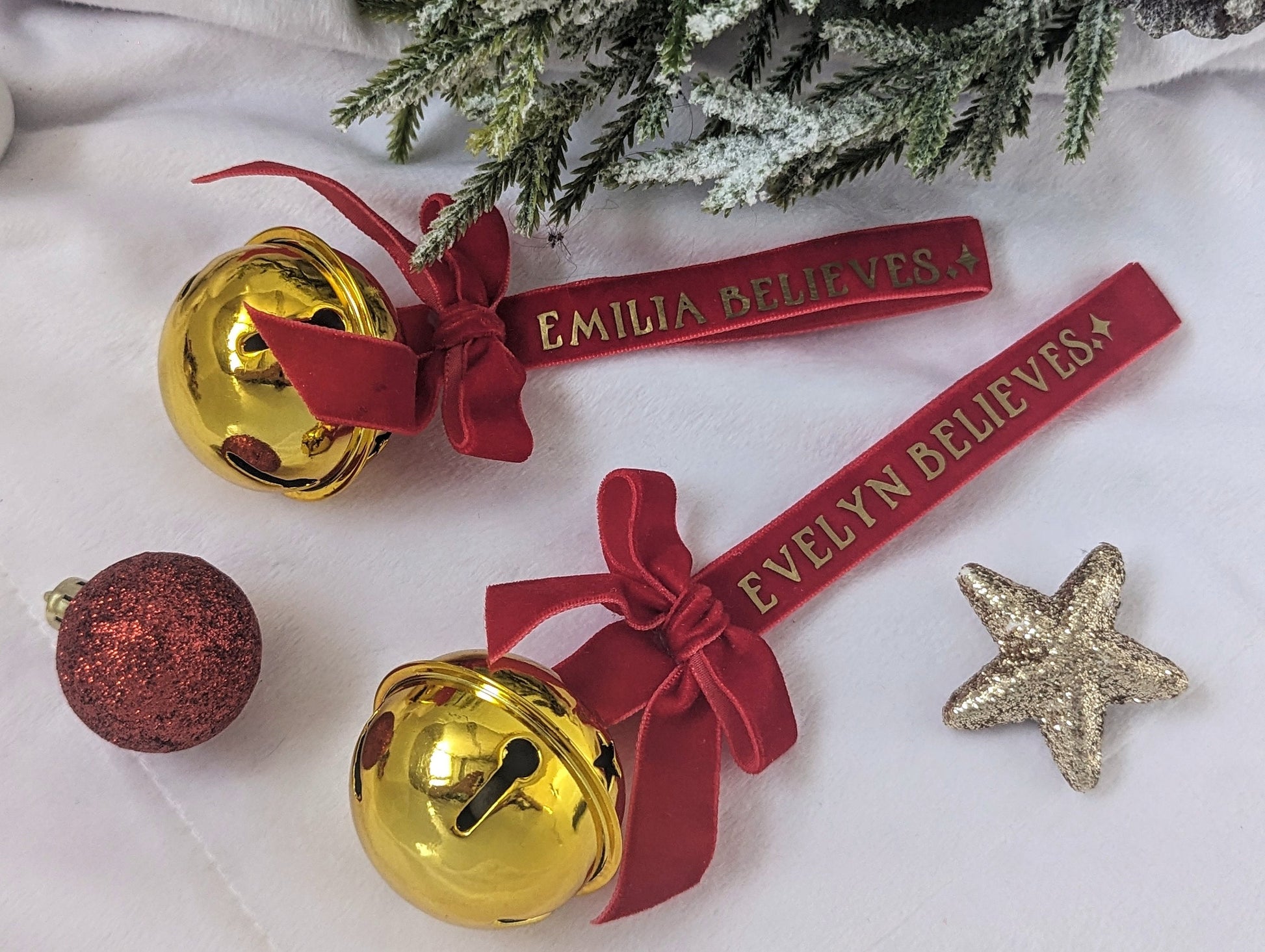 Personalised Polar Express Ticket and Believe Bell | Chistmas Trian | Kids Christmas Decoration | Personalised Tree Decoration, Jingle Bell