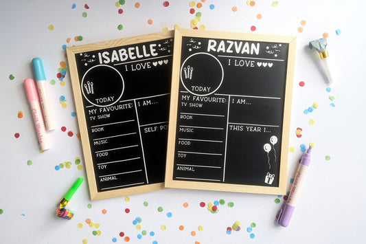 Personalised First Day of School Board | Back to School Chalkboard | First Day of Nursery | First Day Sign Board