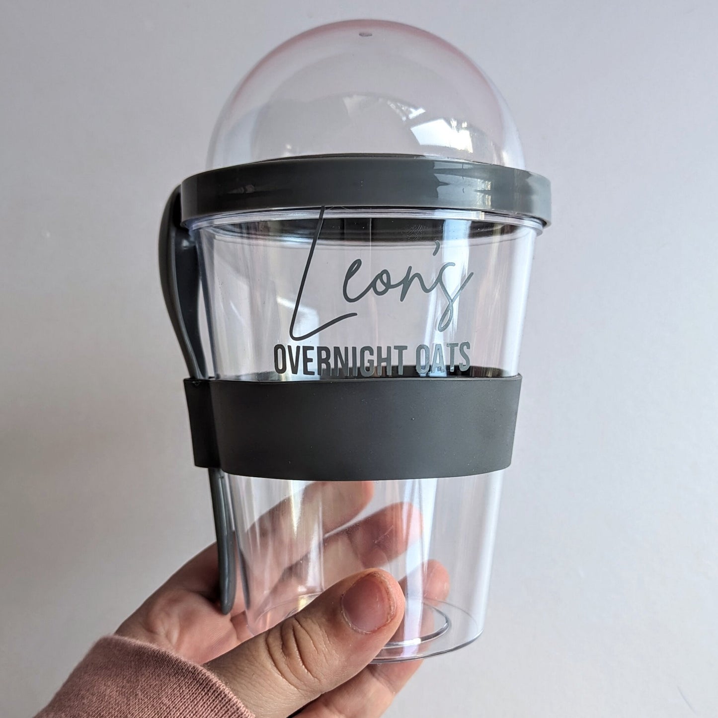 Personalised Pastel Breakfast Pots | Breakfast on the Go | Mum Sister Girlfriend Gift | Overnight Oats | Breakfast Container Storage