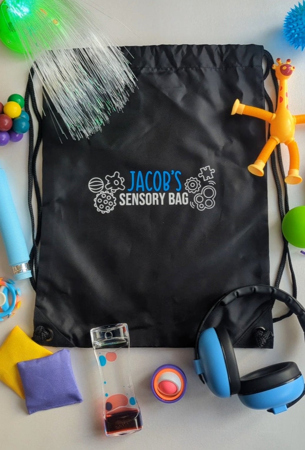 Personalised SEN Sensory Bag | Fidget Toys | Autism ADHD tools | Overstimulated Child | Overwhelm Tool | Special Education Needs Toys