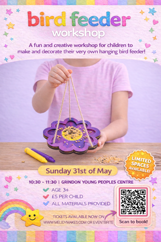 KIDS CRAFT WORKSHOP -  BIRD  FEEDERS - MAY 31ST
