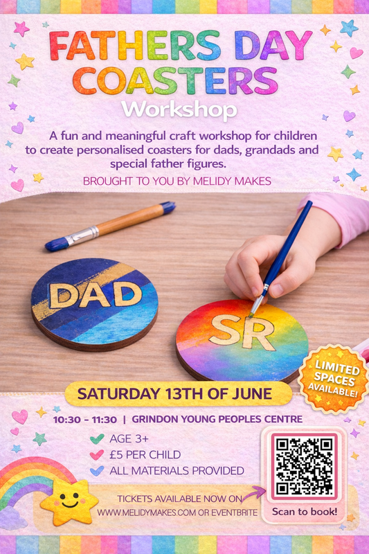KIDS CRAFT WORKSHOP -  COASTERS - JUNE 13TH
