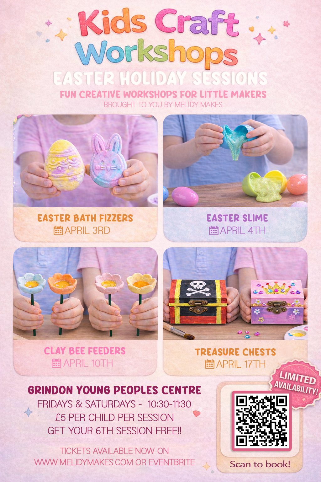 KIDS CRAFT WORKSHOP -  BEE FEEDERS - APRIL 10TH