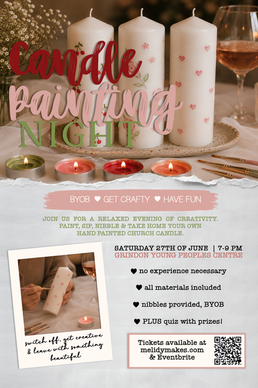 ADULT CRAFT NIGHT -  CANDLE PAINTING - JUNE 27TH