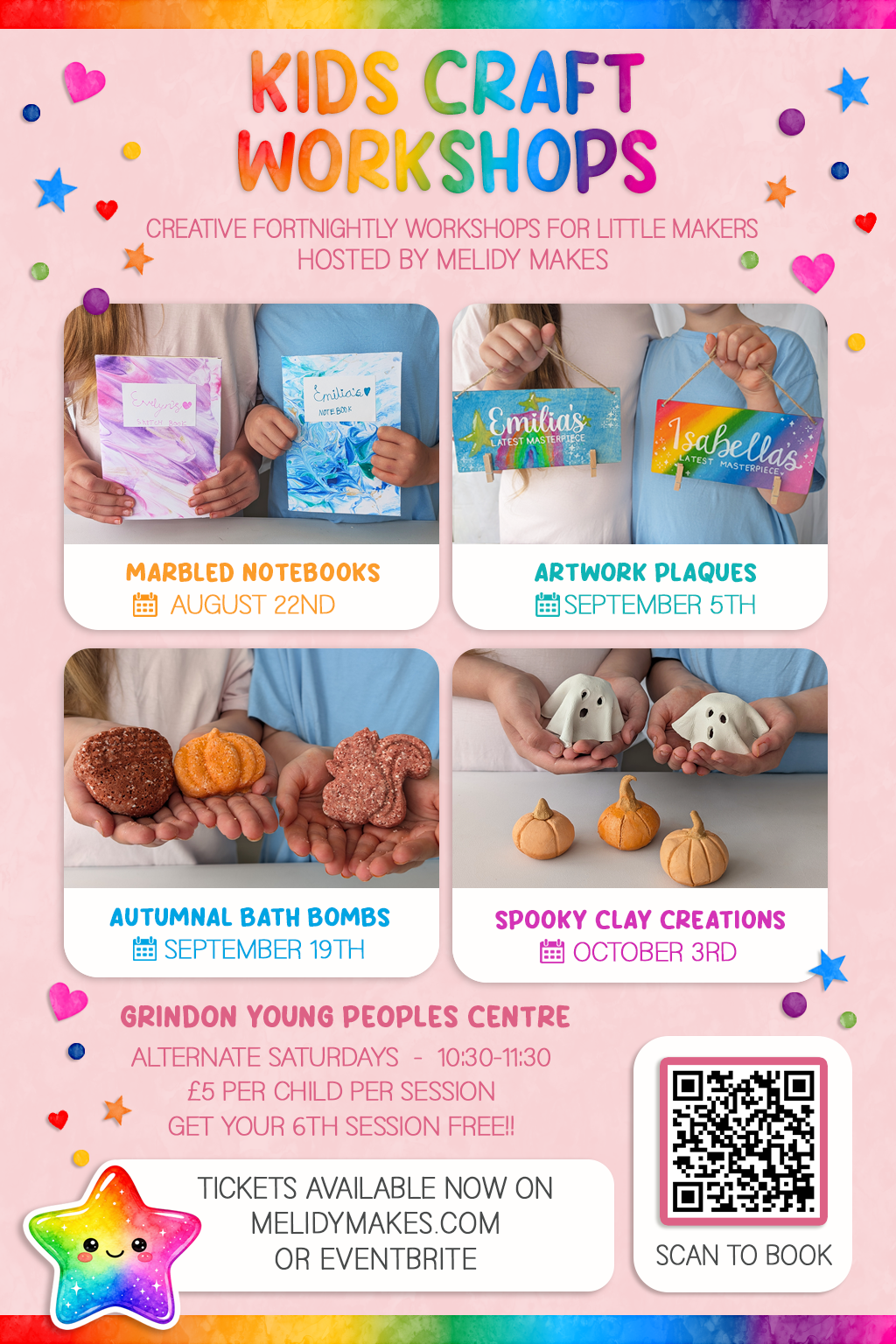 KIDS CRAFT WORKSHOP - ARTWORK PLAQUES - SEPTEMBER 5TH