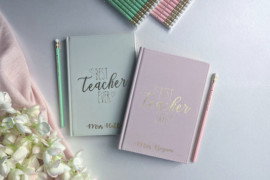 Personalised Notebook Teacher Gift | Thank You Gift for Teachers | Personal Class Gift | Best Teacher Ever | Note Pad | Teaching Assistant