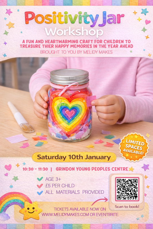 KIDS CRAFT WORKSHOP - POSITIVITY JARS -  JANUARY 10TH
