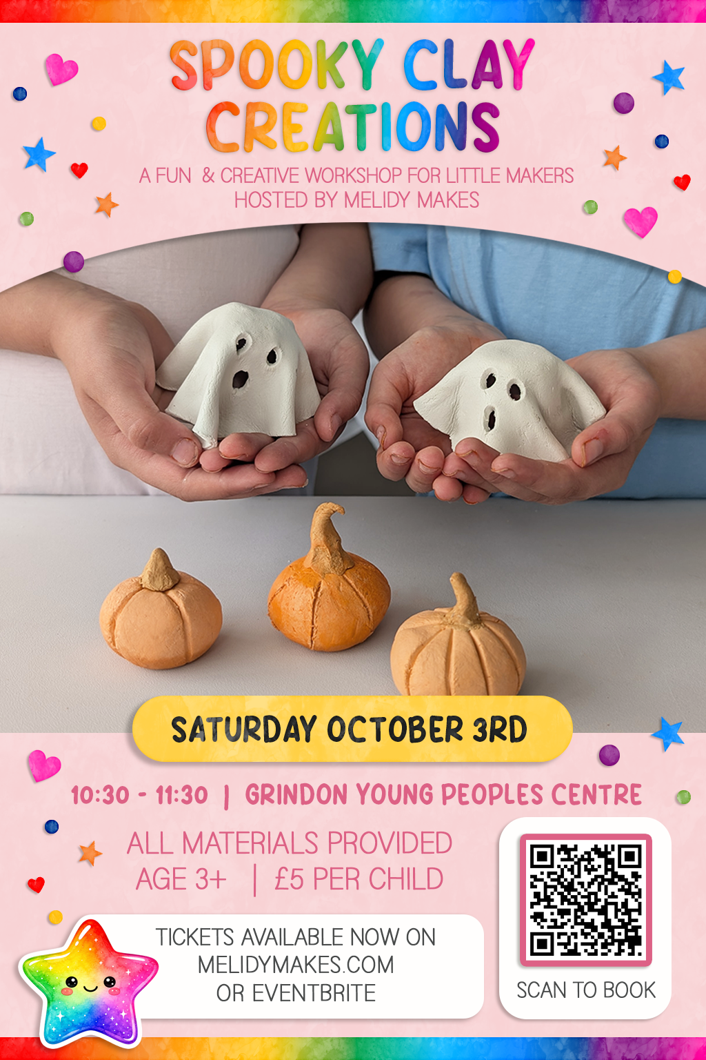 KIDS CRAFT WORKSHOP - SPOOKY CLAY CREATIONS - OCTOBER 3RD