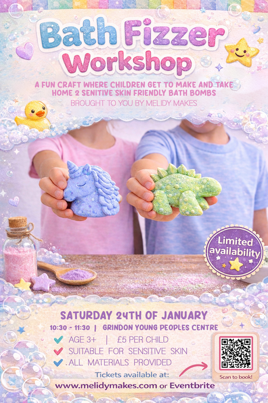 KIDS CRAFT WORKSHOP - BATH FIZZERS - JANUARY 24TH