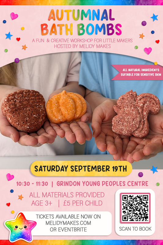 KIDS CRAFT WORKSHOP - AUTUMNAL BATH BOMBS- SEPTEMBER 19TH