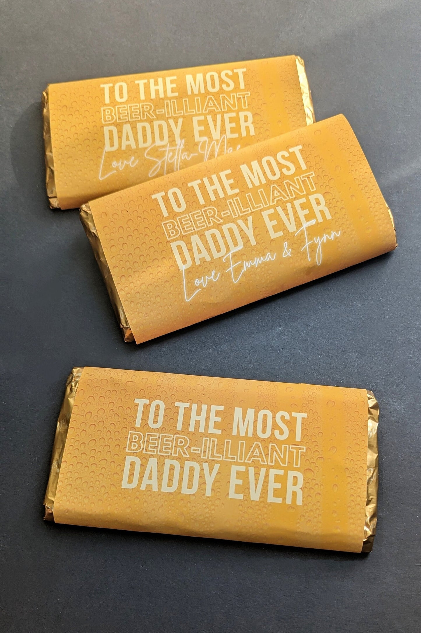 Chocolate Bar Wrapper | Beer-illiant Dad | Galaxy Bar Wrapper | Father's Day Gift | Dad, Father, Husband Gift | Beer Lager Lover